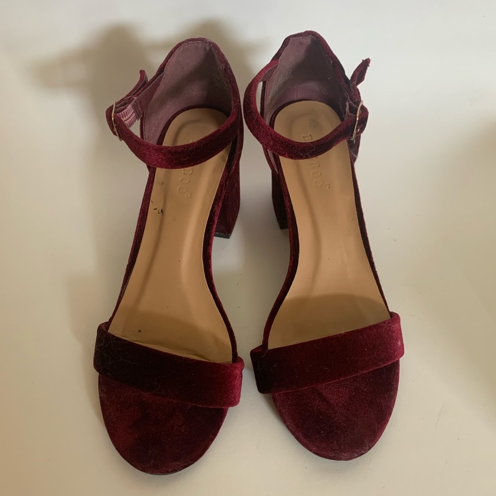 Red Velvet Sandals